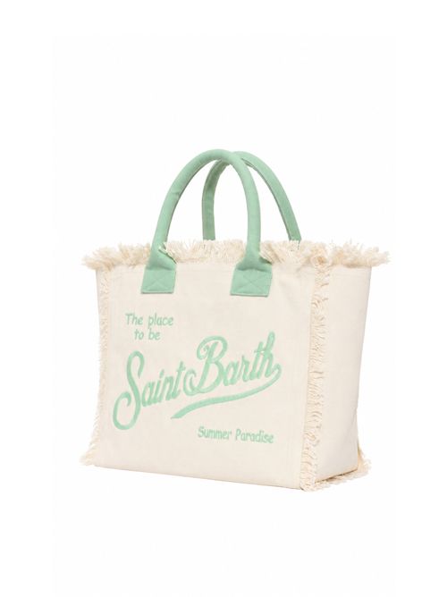 Borsa Vanity in canvas di cotone con ricamo logo Mc2 Saint Barth | VANI00109481L
